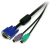 StarTech.com SVPS23N1_6 cable para video, teclado y ratón (kvm) Negro 1,8 m