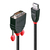 Lindy 41491 adaptador de cable de vídeo 2 m DisplayPort DVI-D Negro