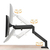 Techly ICA-LCD 3712 monitor mount / stand 81.3 cm (32") Grey Desk