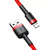 Baseus CALKLF-A09 Lightning kábel 0,5 M Vörös