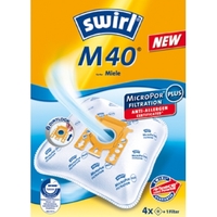 Swirl Staubsaugerbeutel M 40 auch für Allergiker Inhalt 4 Stck.