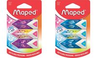 Maped Gomme en plastique Pyramide MINI CUTE, blister de 3 (82119518)