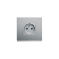 Prise complète Gallery Matiere bright inox