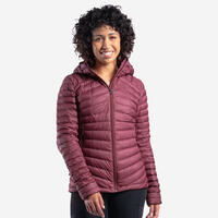 Women's Mountain Trekking Hooded Down Jacket - MT100 -5 °c - XL