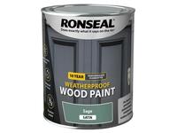 10 Year Weatherproof Wood Paint Sage Satin 750ml