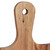 Relaxdays Schneidebrett rechteckig, Marmor & Holz, Küchenbrett, HBT: 1,5x38x18 cm, Servierplatte, mit Griff, natur/weiß