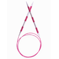 Smart Stix: Knitting Pins: Circular: Fixed: Pink: 100cm x 5.00mm