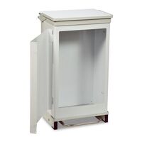 75 Litre Front Opening Handsfree Removable Body Bin - Silent Closing & Rust Free - Purple