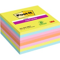 Foglietti Post-it® Super-Sticky Notes 76x76 mm assortiti arcobaleno - conf. 8 blocchetti da 45 ff - 654-8SS-RBW-EU