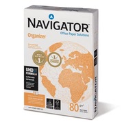 Carta A4 per archiviazione Navigator Organizer 4 fori - 80 g/m² - Risma da 500 fogli - NOR0800162
