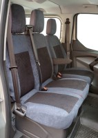 Sitzbezug für Ford Transit, Bj. ab 2014, Alcanta, Doppelbank vorn ohne Seitenairbag