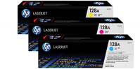 HP Toner Tri-Pack 128A CMY CF371AM Color LJ Pro CM1415 1300 S.