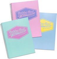 Pukka Pad Jotta A4 Wirebound Card Cover Notebook Ruled 200 Pages Pastel (Pack 3)