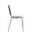Gecko shell dining stacking chair with chrome legs - anthracite