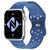 NALIA Breathable Bracelet Silicone Smart Watch Strap compatible with Apple Watch Strap SE & Series 8/7/6/5/4/3/2/1, 38mm 40mm 41mm, Fitness Watch Band, Men & Women Medium Blue