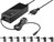 Notebook-Netzteil 90 W, Schwarz, 1.6 m - inkl. 8x DC-Adapter und 1x USB-A-Buchse, 12 V - 22 V bis ma