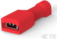 Isolierte Flachsteckhülse, 2,8 x 0,81 mm, 0,32 bis 0,82 mm², AWG 22 bis 18, Mess