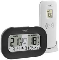 TFA Dostmann Funk-Thermometer COOL@HOME Vezeték nélküli digitális hőmérő Fekete