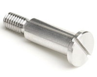 1/4 (10-32 UNF) X 1/4 PRECISION ULTRA LOW SLOT SHOULDER SCREW A4 (316L) STAINLESS STEEL