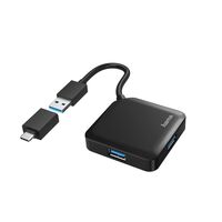 6 Interface Hub Usb 3.2 Gen 1 (3.1 Gen 1) Type-A + Type-C 5000 Mbit/S Black