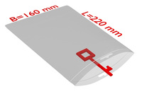 PE-Druckverschlussbeutel 160x220mm, 50µ, transparent, Eurolochung