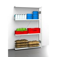 Hygienic boltless shelving unit