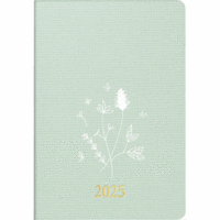 Taschenkalender Partner Industrie I 7,2x11,2cm 1 Woche/Seite Kunstleder Trend Wild Flowers 2025