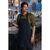 Chef Works Urban Rockford Bib Apron in Grey Cotton with Pockets - One Size