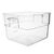 Vogue Polycarbonate Square Storage Container in Clear - Capacity - 10Ltr