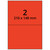 Universaletiketten 210 x 148 mm, 200 Haftetiketten rot auf DIN A4 Bogen, Papier permanent