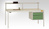 ESD-Gehäuse-Unterbau, Nutzhöhe 300 mm mit 2 Schubfächern. Für Tischtiefe 800 mm | LCK4742.5007