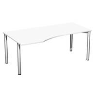 Schreibtisch Geramöbel 4 Fuß Flex S-550306 (WEISS)