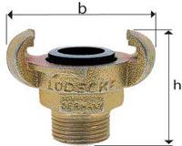 Gewindestück DIN 3489 Nennweite 6 mm AG 1/4"