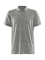 Craft Pique CORE Blend Polo Shirt M L Grey Melange