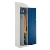 Clean and dirty lockers - sloping top