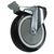 Light duty non-marking polyurethane tyred swivel castor with total-stop brake, 75mm dai.