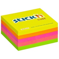 Stick`N 51x51mm 250 lap neon mix öntapadó kockatömb