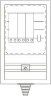 EATON ZSD-ESPS/4SA250A/NH1 255451 Einspeise-schrank SaS 12x10 4p 255451