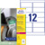 Ultra-Resistente Folien-Etiketten, A4, 99,1 x 42,3 mm, 40 Bogen/480 Etiketten, weiß