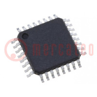 IC: mikrokontroller AVR; TQFP32; 1,8÷5,5VDC; Kül.megsz: 24; Cmp: 1