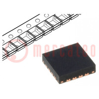 IC: PIC microcontroller; 1.75kB; 20MHz; ICSP; 2÷5.5VDC; SMD; QFN16