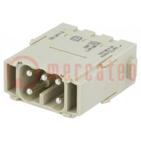 Connector: HDC; module; mannelijk; Han-Modular®; PIN: 5; veerklem