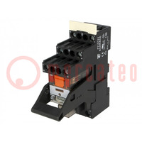 Relay: interface; DPDT; Ucoil: 230VAC; 12A; 12A/250VAC; 12A/30VDC