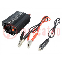 Converter: DC/AC; 350W; Uout: 230VAC; 10.5÷15.5VDC; 178x105x60mm