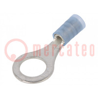 Tip: ring; M8; 1÷2.5mm2; insulated; tinned; copper; -55÷105°C; bulk