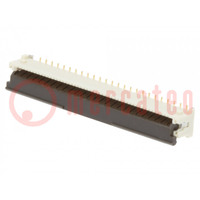 Connector: FFC/FPC; vertical; PIN: 50; ZIF; SMT; V-Flip; 50V; 400mA