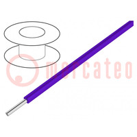 Wire; HookUp Wire; 28AWG; wire; Cu; PTFE; violet; 250V; 30.5m; 100ft