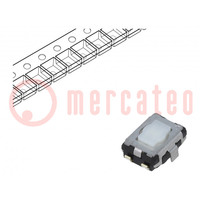 Microswitch TACT; SPST; Pos: 2; 0.02A/15VDC; SMT; none; 2.1mm; EVQP2