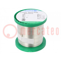 Soldering wire; Sn99,3Cu0,7; 1.5mm; 0.5kg; lead free; reel; 2.2%