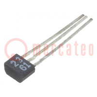 Transistor: NPN; bipolaire; 50V; 0,5A; 0,3W; TO92